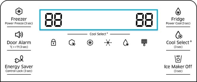 Zaslon 8888 na modelu French Door.