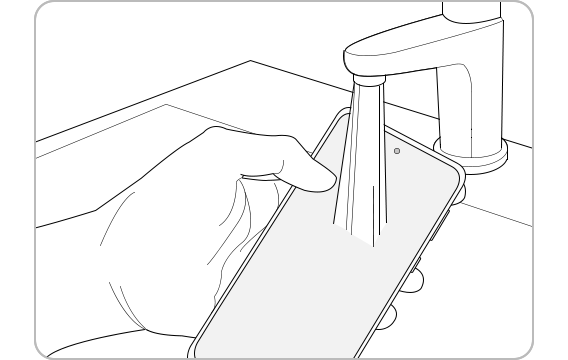 isperite uređaj čistom vodom