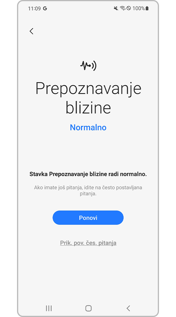 rezultati prepoznavanja blizine