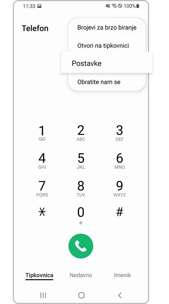 provjera blokira li uređaj nepoznate brojeve 2. korak