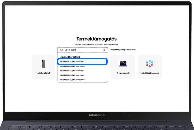 Amikor elkezded írni, a weboldal felhozza neked a készülék Egyesült Királyságbéli változatát. Válaszd ki a megfelelő modellszámot.