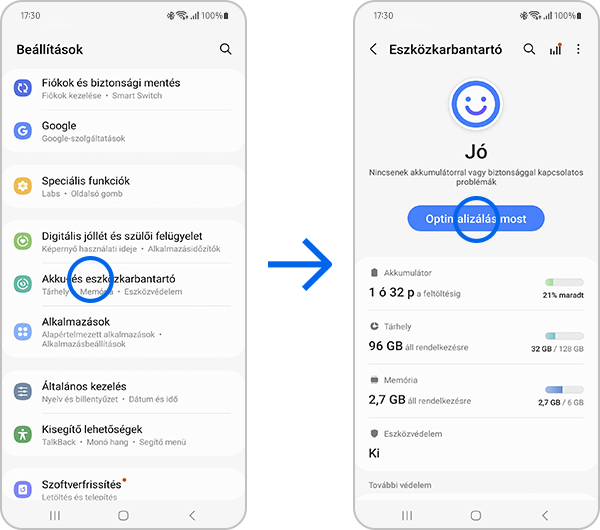 Optimalizáld a telefon általános használatát.