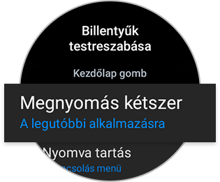 óra megnyomás kétszer
