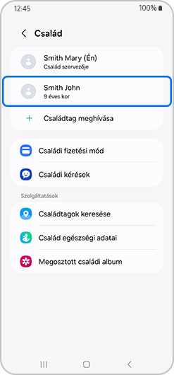 Gyermek fiók