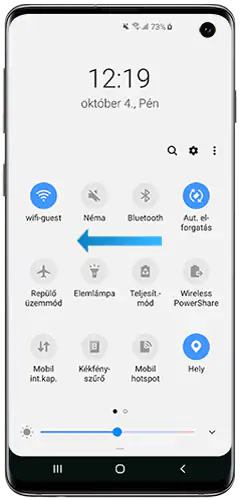Kibővített értesítési panel