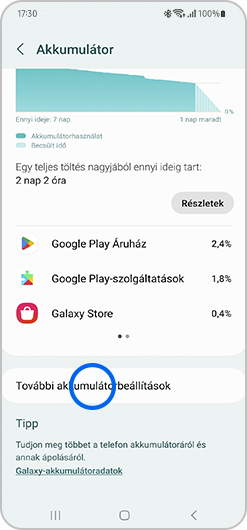 Hogyan kell bekapcsolni a szupergyors töltést 4. lépés