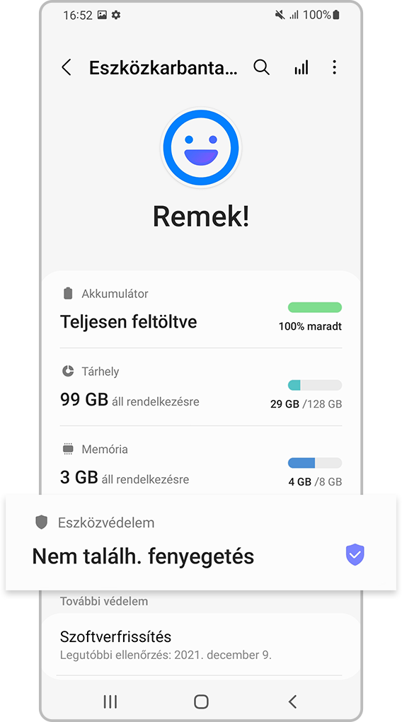 Válaszd az Eszközvédelem lehetőséget