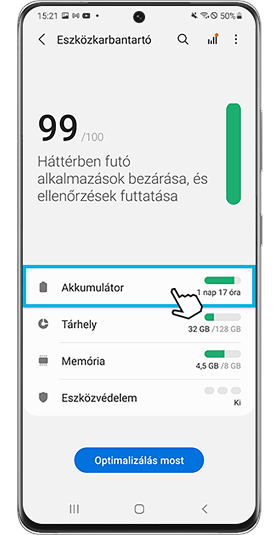 Akkumulátor- és eszközkarbantartás 2