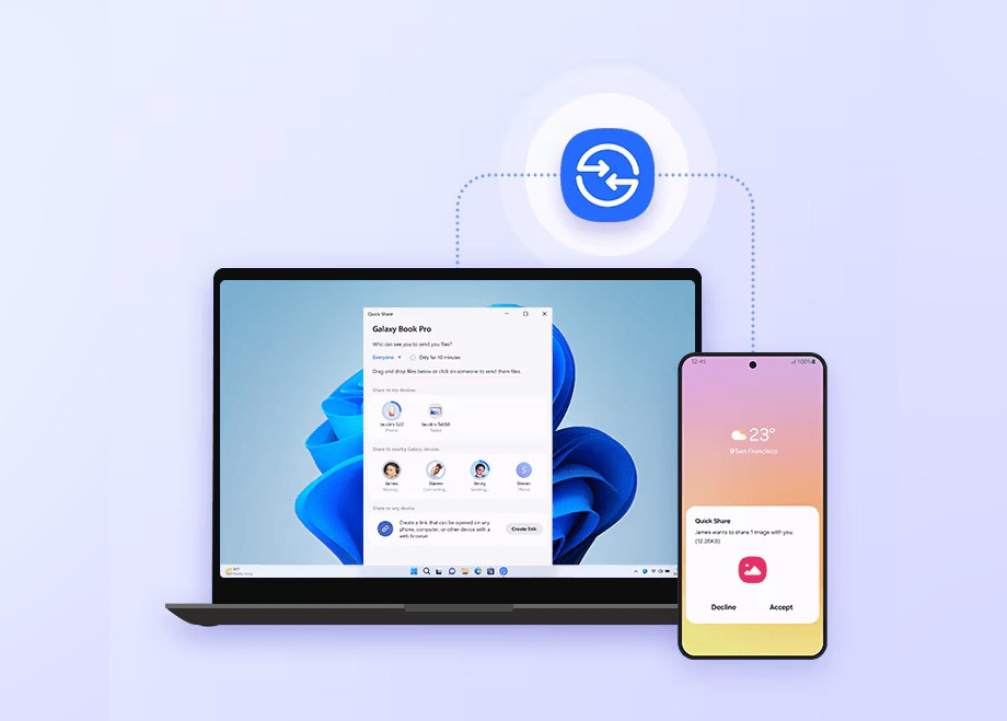 Quick Share ke Device Non-Samsung? Bisa!