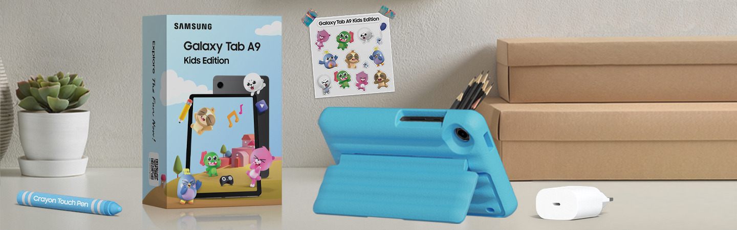 Samsung Galaxy Tab A9 kids package