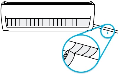 reinforce the damaged area with insulation tape