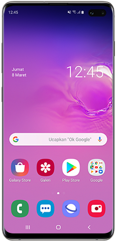 Android 9.0, layar beranda dengan desain yang diperbarui