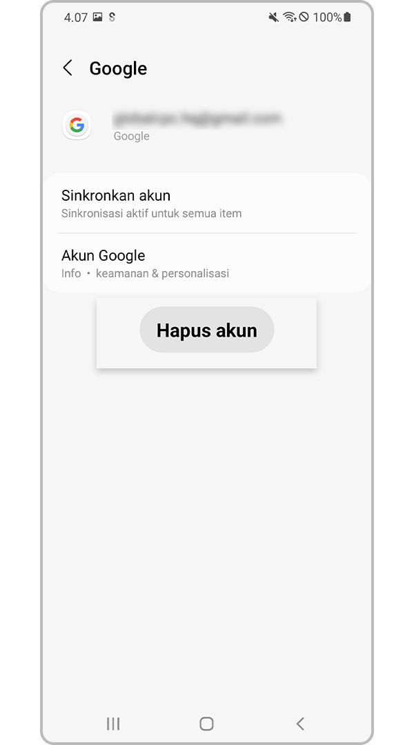 Lepas akun Google
