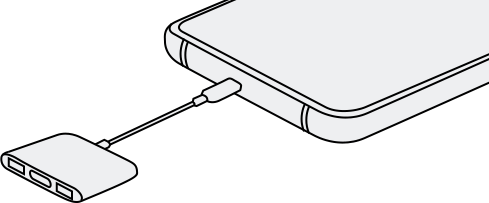 usb adapter connect step1