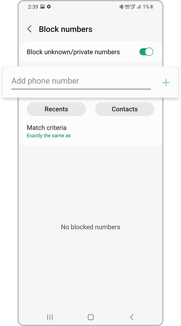 block numbers from phone app step 4
