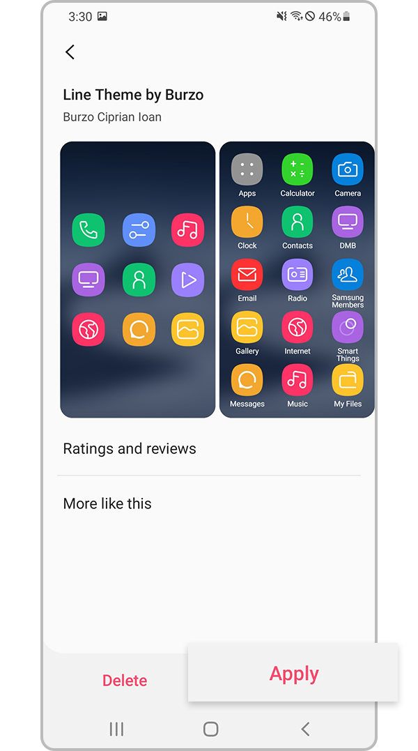 galaxy themes change icons step 4
