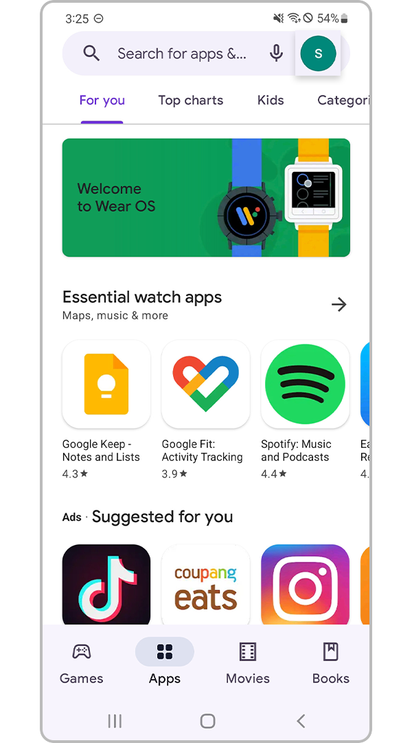 play store auto update apps step 1