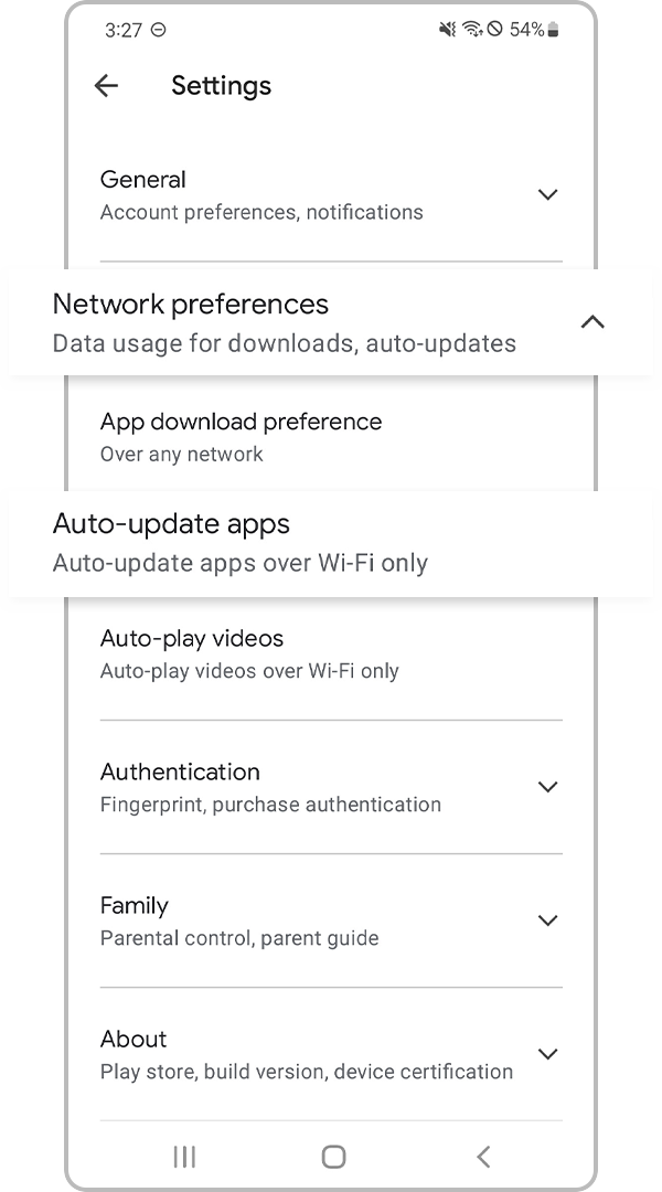 play store auto update apps step 3