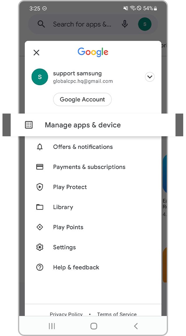 google play store app update step 2