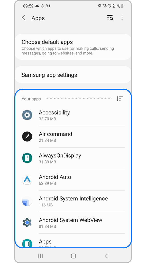 update apps uninstall step 2