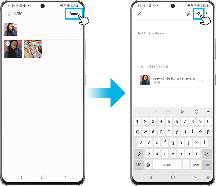 email attach step2