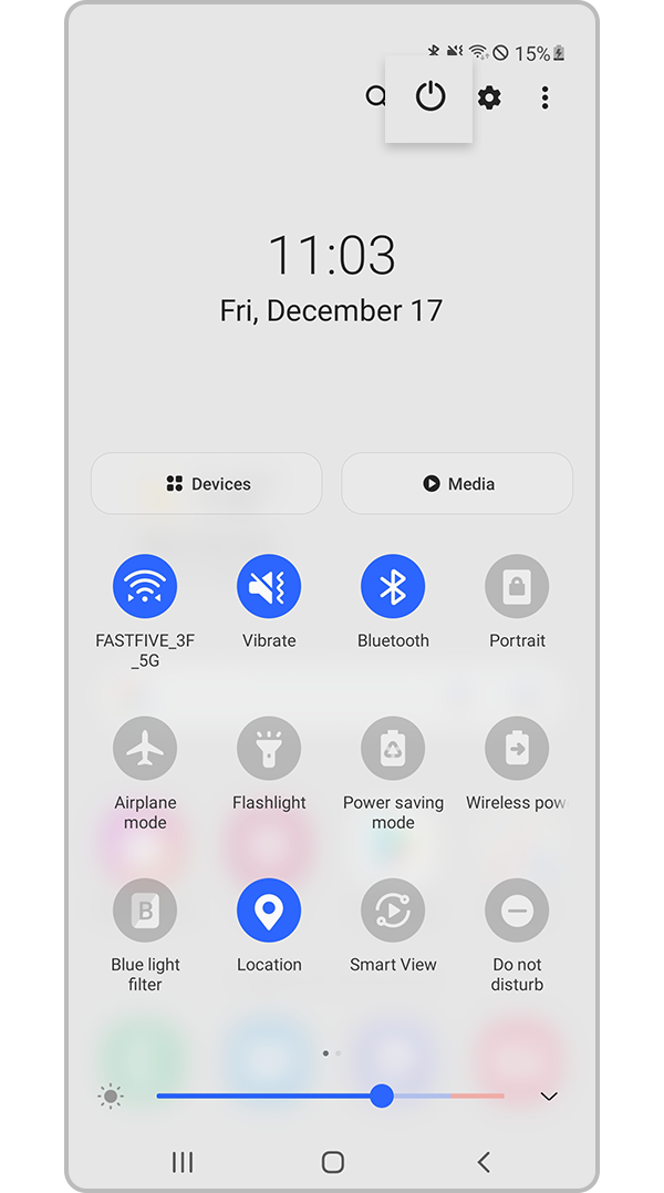 camera focus function in safe mode step 2