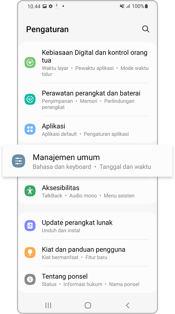 Manajemen Umum di Pengaturan