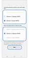 Monitor selection page showing reference and target monitors.
