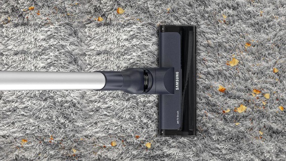 Powerful bahkan menyedot kuat di karpet