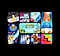 An assortment of games available within the Gaming Hub is showcased. Games like Kitten Force and Spin Down are in motion.