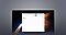 Front view of tablet shows the Samsung Flow app screen. The clipboard icon is shown at the top right of the app screen.