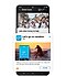 Samsung Global Goals interface magnifying a simulated sample in-app advertisement.