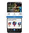 Samsung Global Goals interface magnifying the dashboard tool and the Donate icon in the center. The dashboard shows the user's current balance and donation history. Below is a Donation leaderboard displaying the top three donors by month and region.