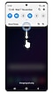 A screen showing how to open the Quick panel.