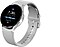 A side view of the Galaxy Watch4 in silver.