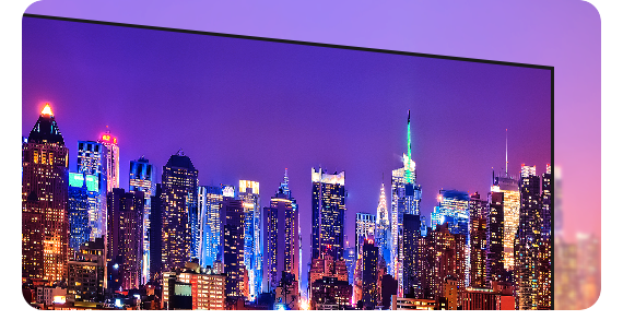 Night view of skyscraper