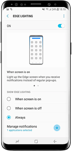 Tap manage notifications