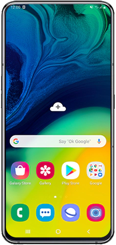 Press the camera icon button