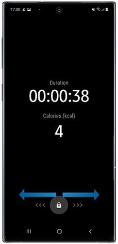 Swipe left or right to unlock