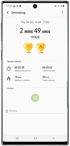 Tap Images or Notes to add details