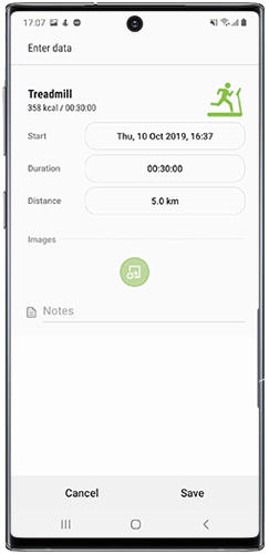 Complete workout details