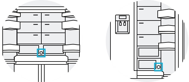 Find a water purifier filter location