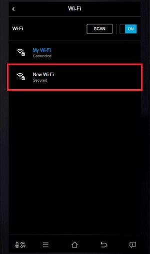 Tap the Wi-Fi network you want to join
