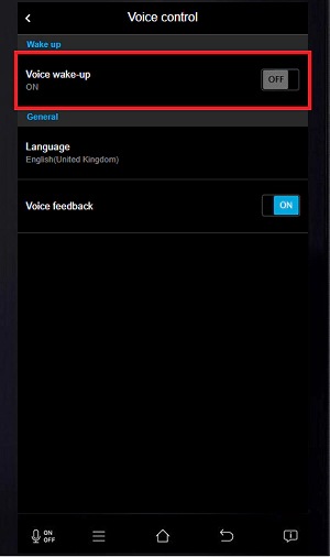 Tap Voice wake-up