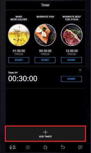 Tap ADD TIMER