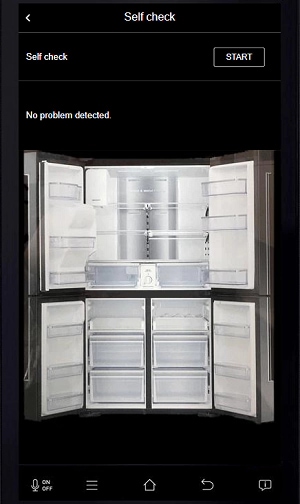 Self Check will run a diagnosis and report any issues found