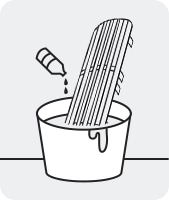 Cleaning the filter with water