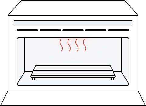 burn the oil inside the oven upon the first use