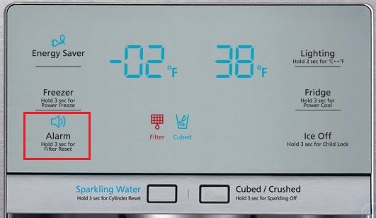 How do I change the filter on my Four-door Fridge Freezer? (models RF24F* or RF24H*)