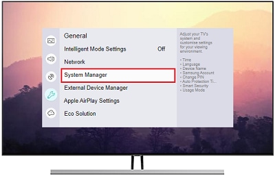 Select System Manager